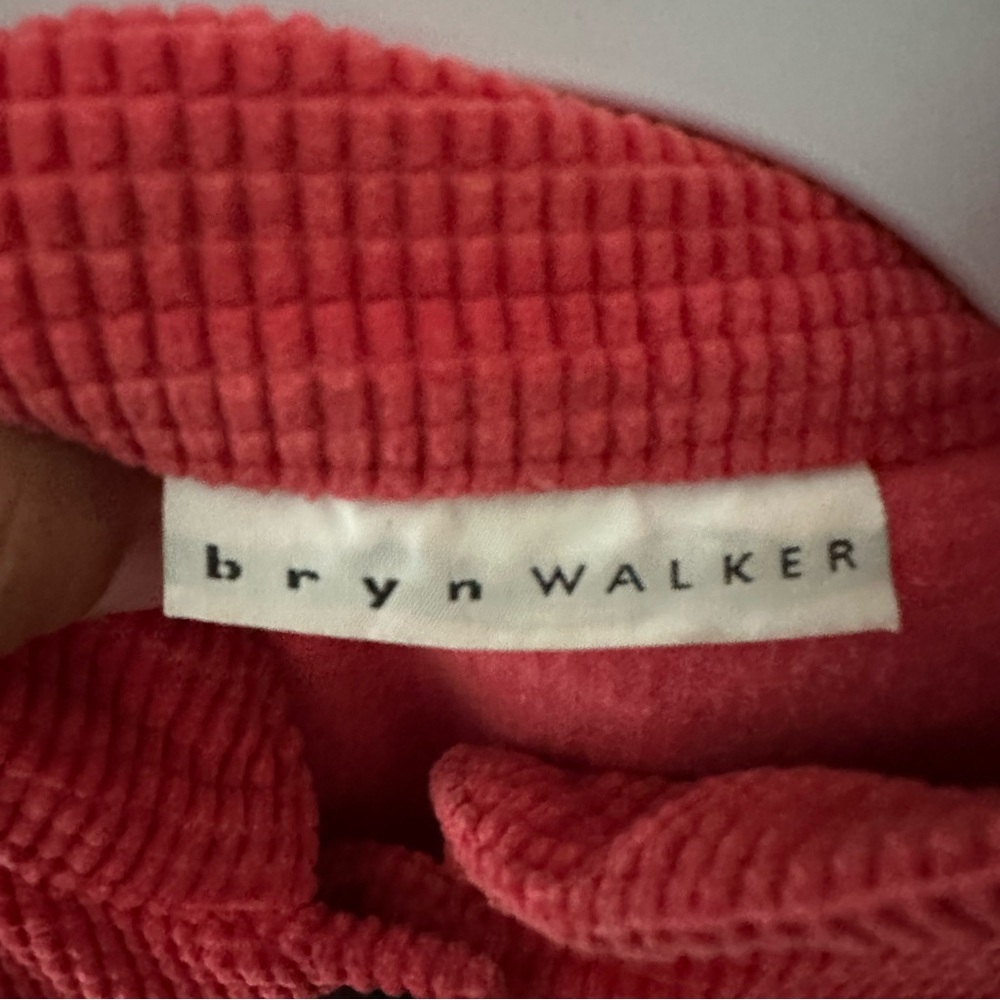 Bryn Walker Danuta Corduroy Mandarin Collar Wide Sleeve Button Oversized Jacket - Picture 6 of 9